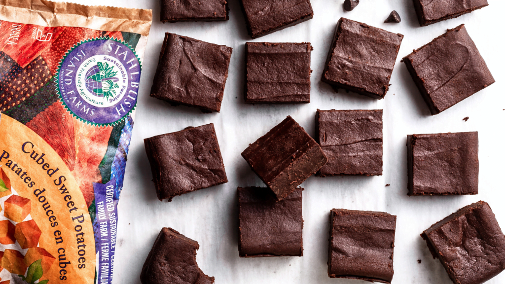 fudgy sweet potato brownies