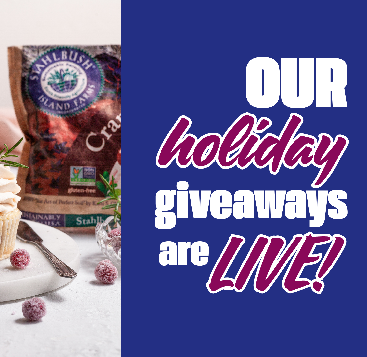 Enter our 2025 Holiday Giveaway - Stahlbush Island Farms